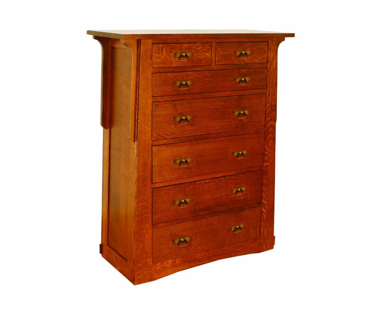 Amish Solid Wood Alamosa 7-Drawer Chest - snyders.furniture