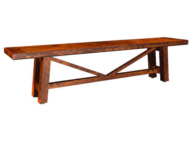 Amish Solid Wood Alexandria Bench - snyders.furniture