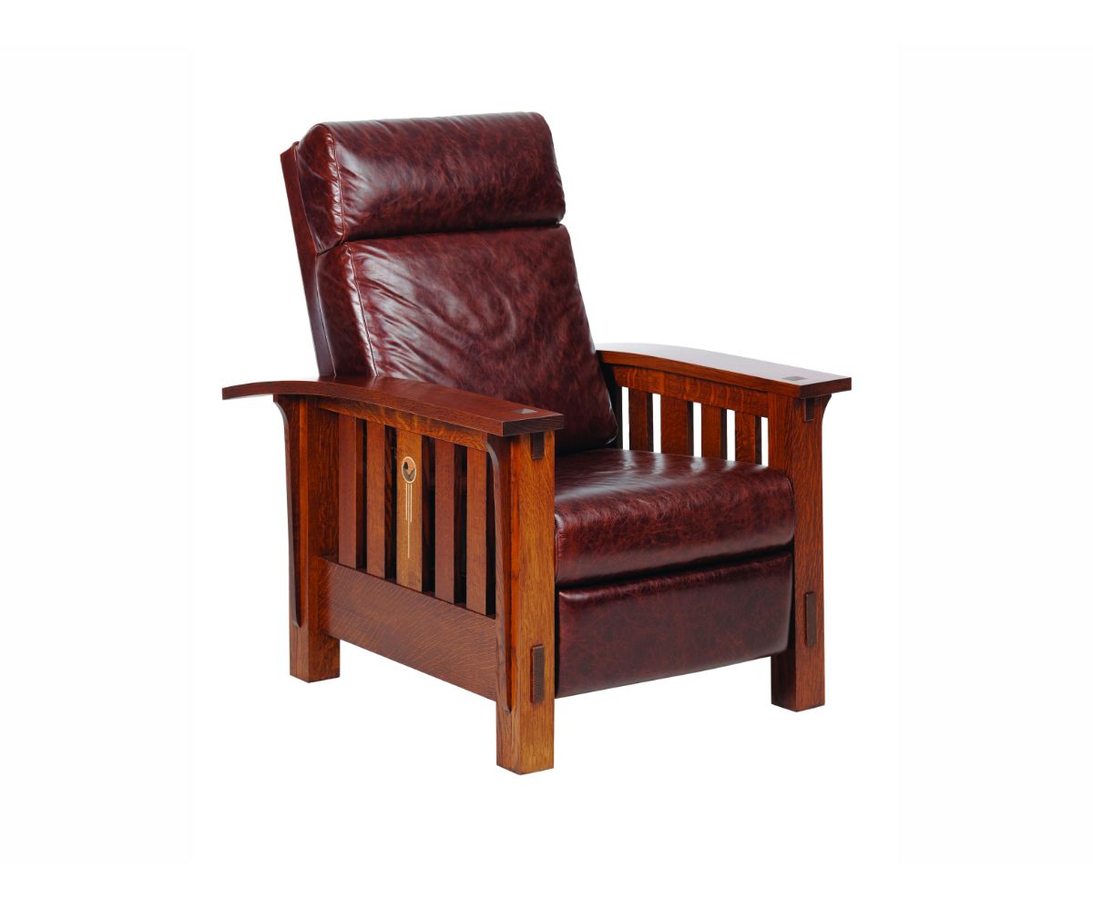 Amish Solid Wood Artesano Morris Recliner - snyders.furniture