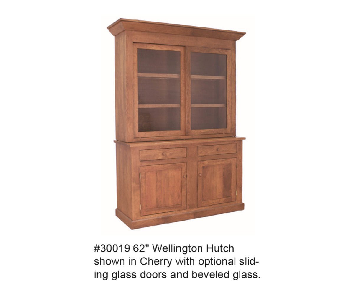 Amish Solid Wood Charleston Hutch - snyders.furniture