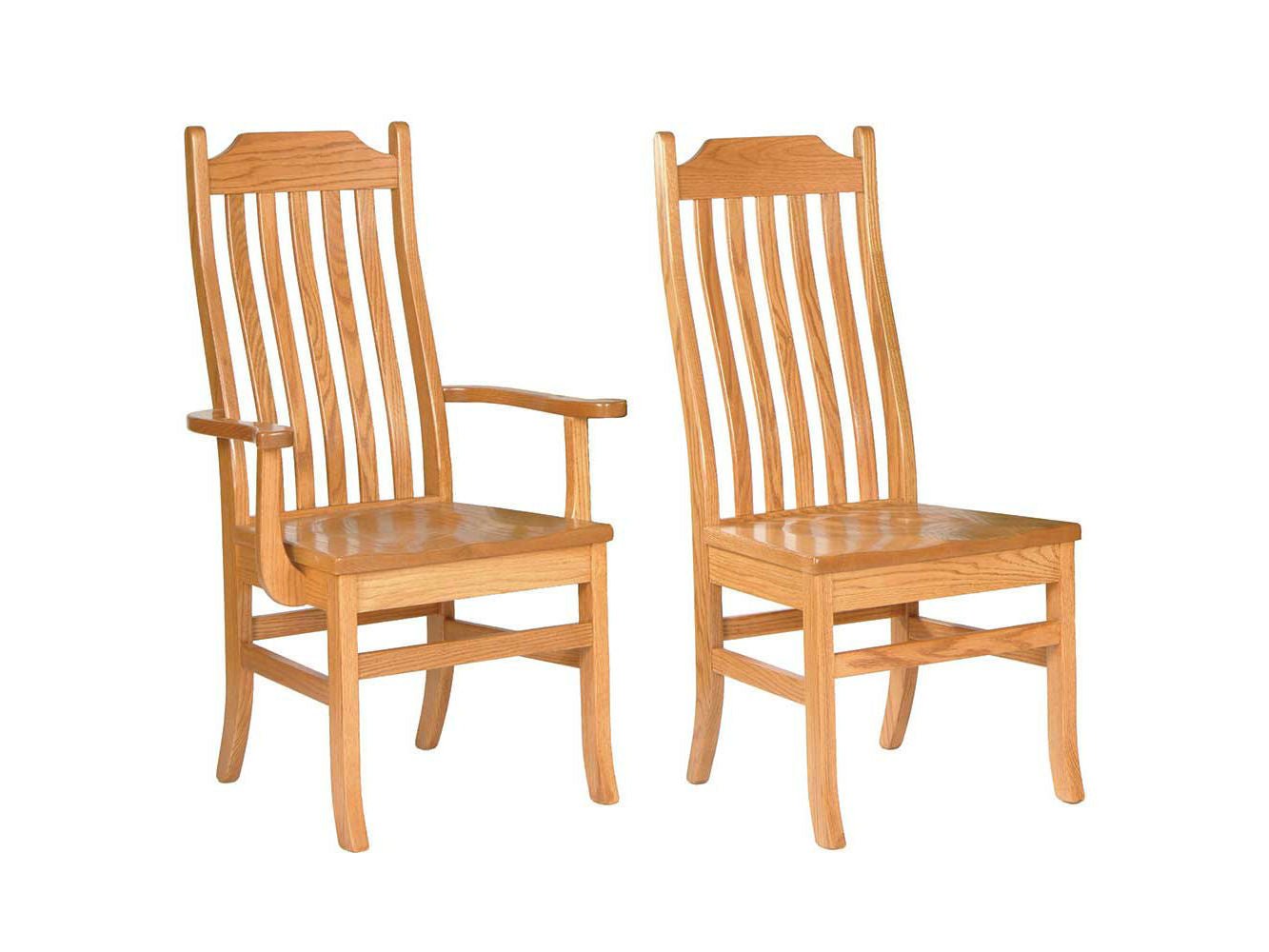 Amish Solid Wood Mission Chairs - snyders.furniture