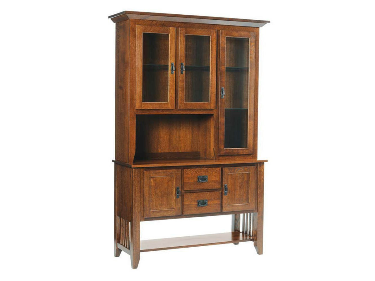 Amish Solid Wood Mission Hutch - snyders.furniture