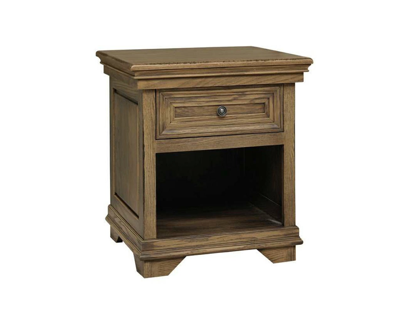 Amish Solid Wood Santa Ana Open Nightstand - snyders.furniture