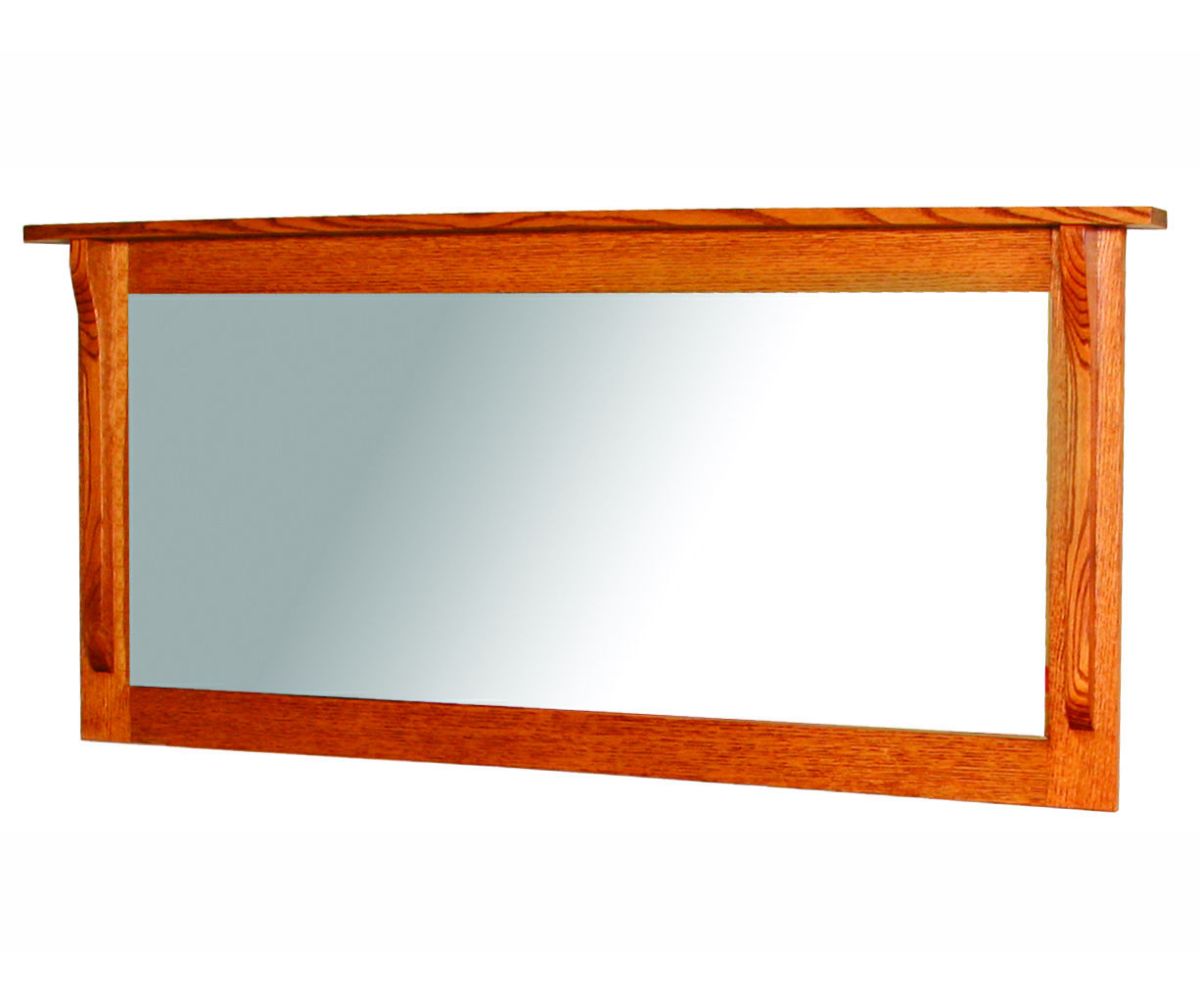 Amish Solid Wood Spanish Mission Mirror 27&quot; - snyders.furniture