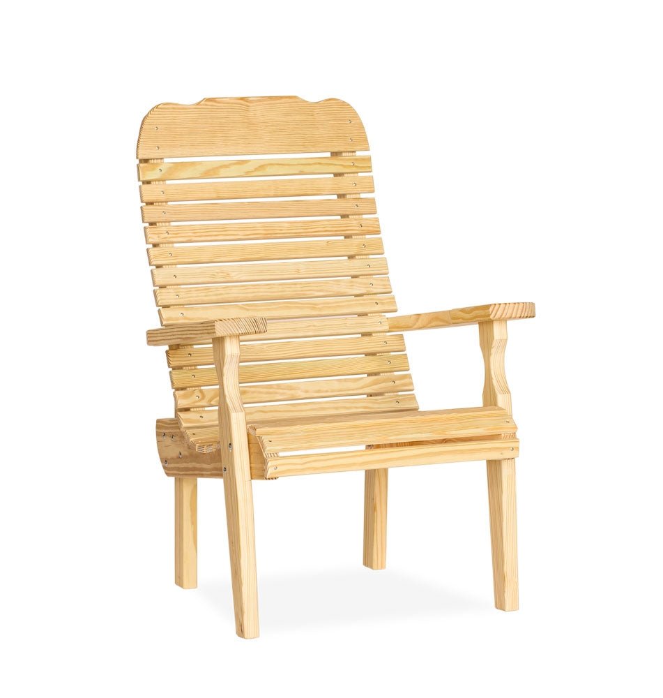 Amish Wood Easy Chair Leisure Lawns