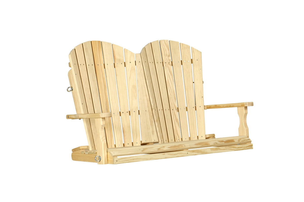 Amish Wood Fanback Swing Leisure Lawns