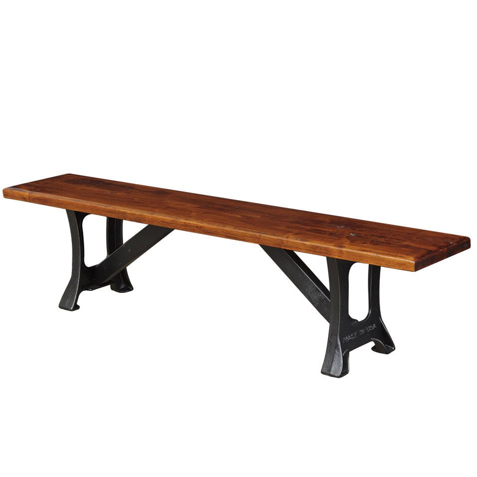 Cast iron wood bench hot sale