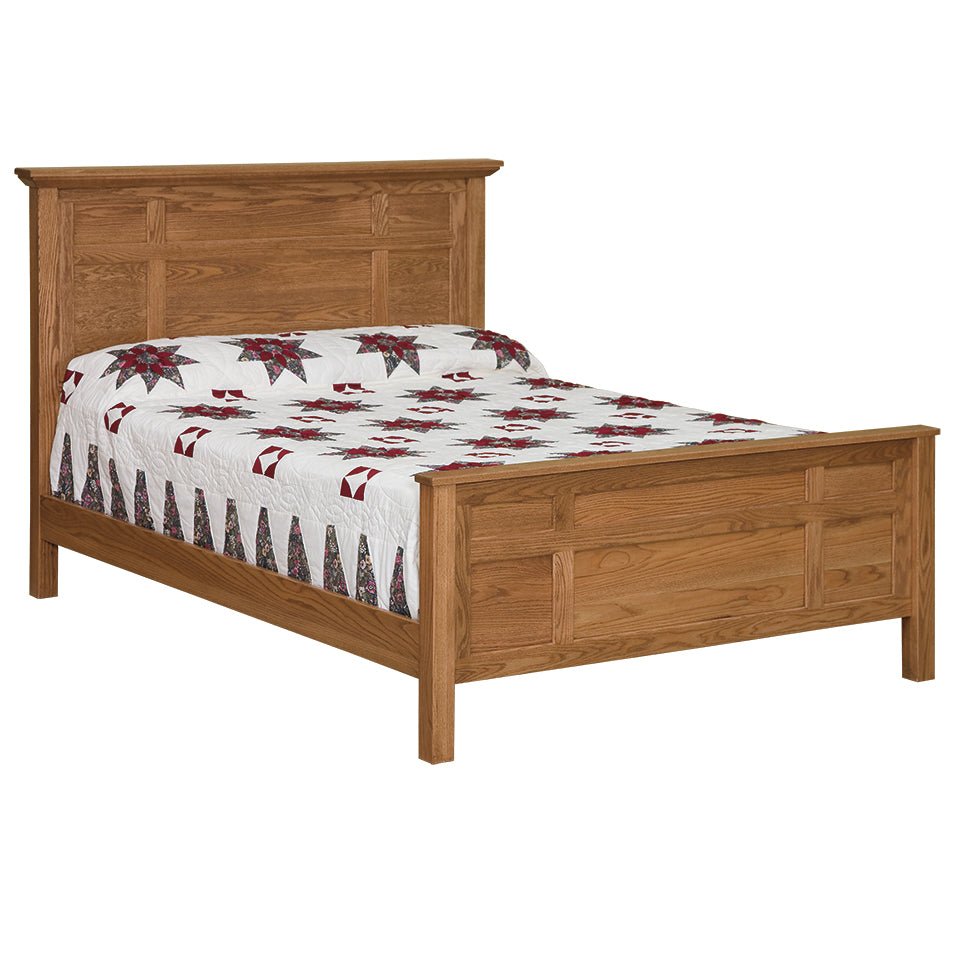 Eden Amish Multi Panel Solid Wood Bed