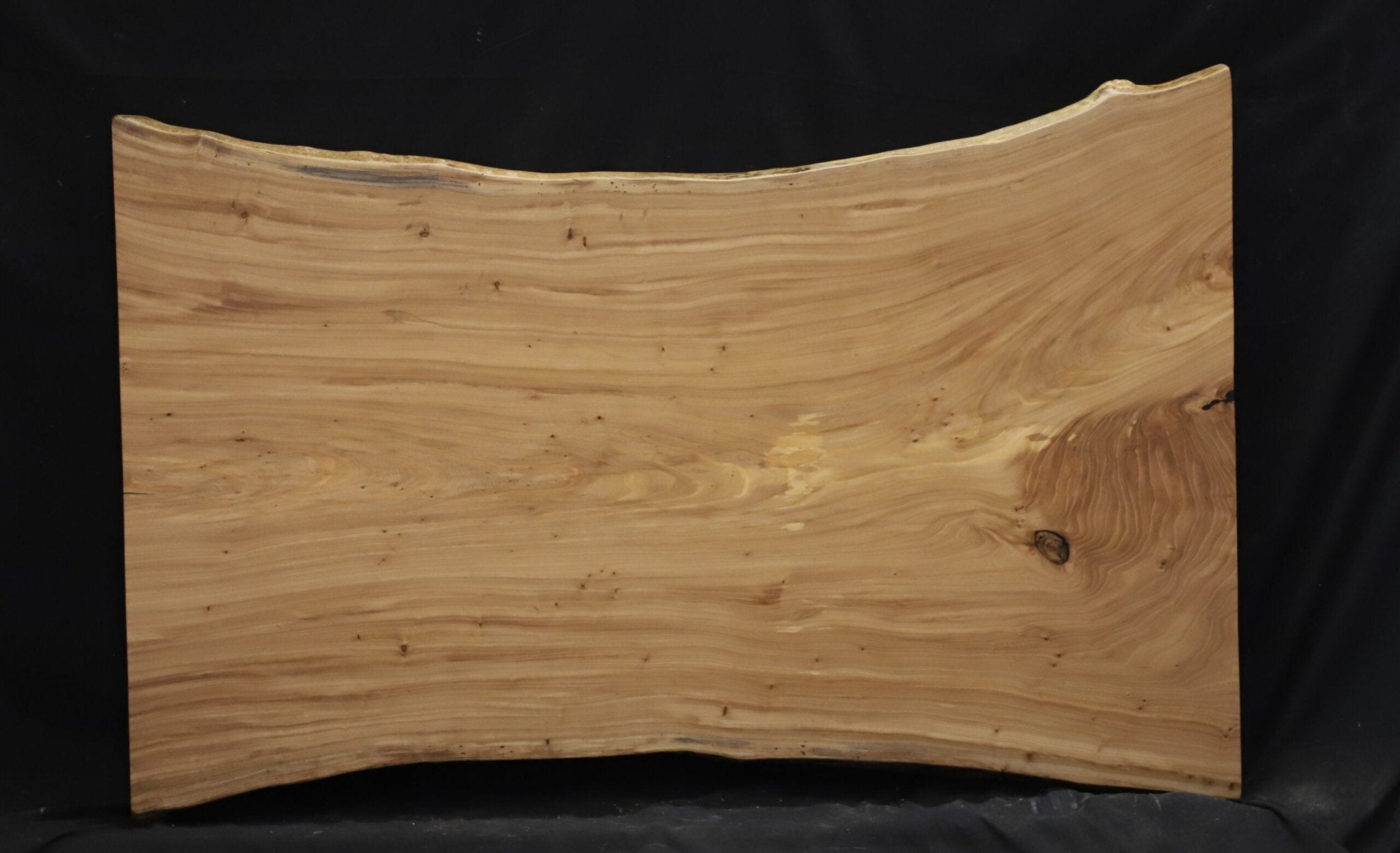 Amish Made  Elm single 38 - 48 wide x 72 long x 2 ¼ thick Live Edge  Slab