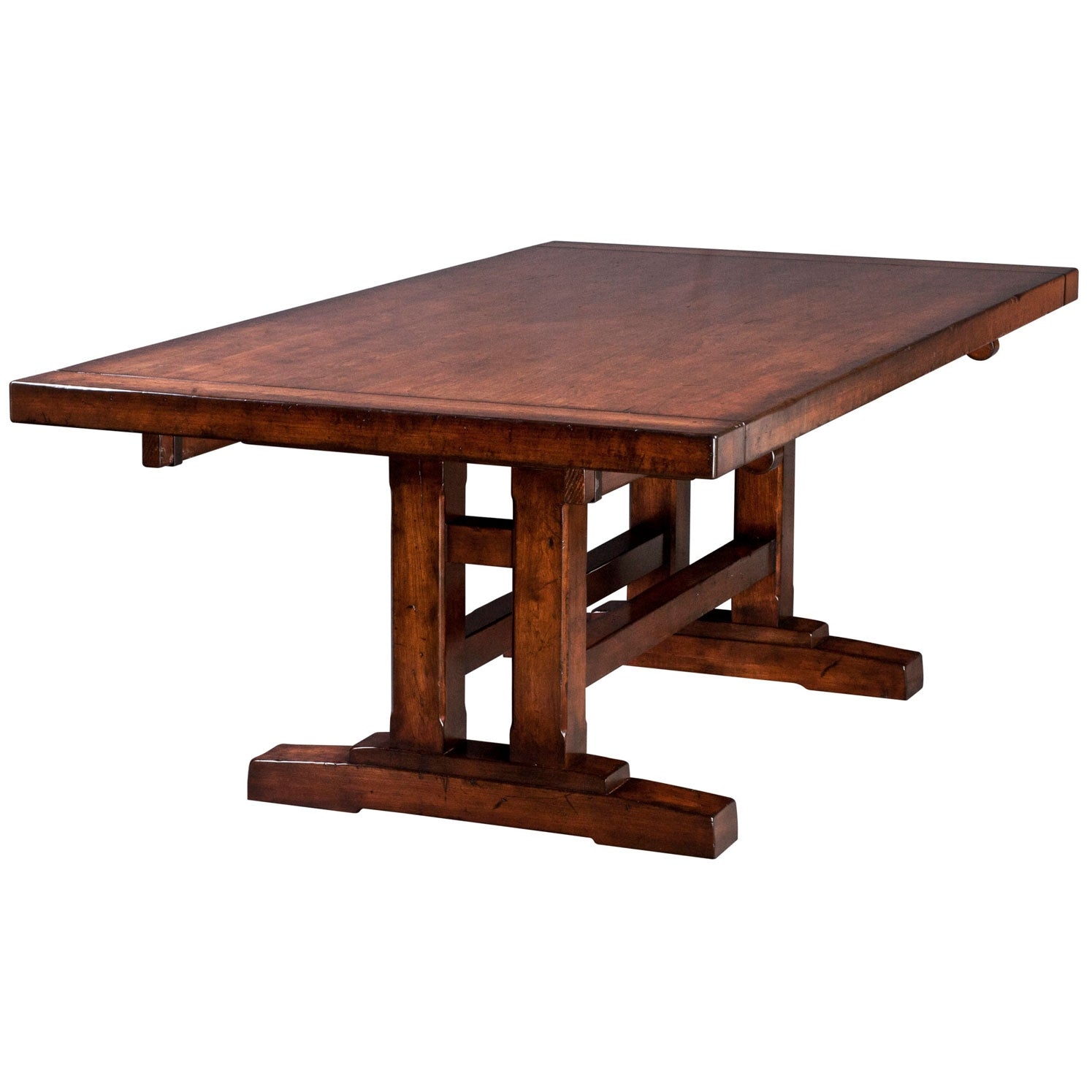 Amish South Heart Solid Wood Small Rectangular Leg Farm Table