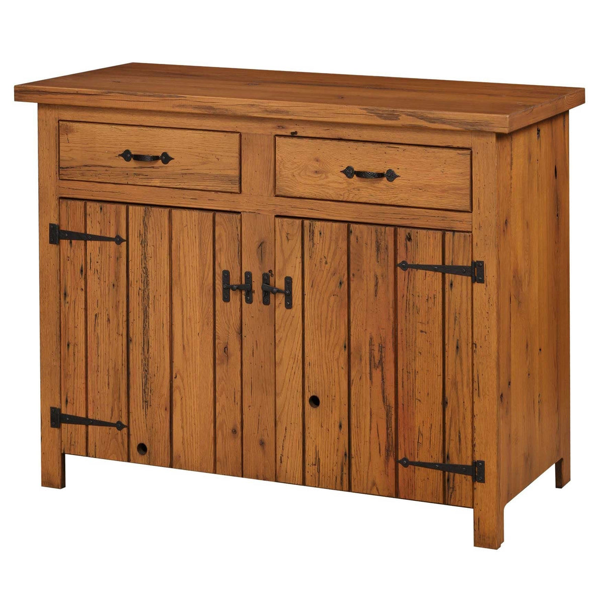 Raven 2 Door Barnwood Server - snyders.furniture