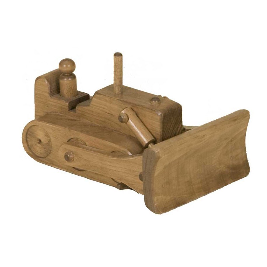 Amish Handmade Wooden Toy Flatbed Truck with Skids