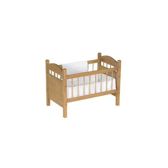 Wooden baby doll sales crib